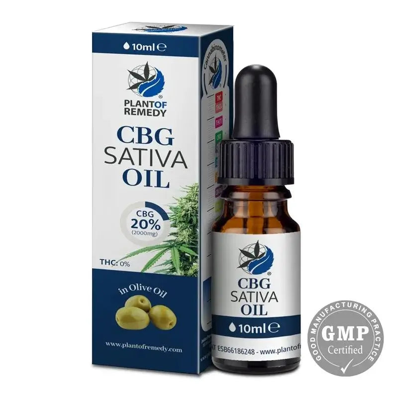Plante de Remède Huile d'Olive Avec 20% Cbg , 10 ml