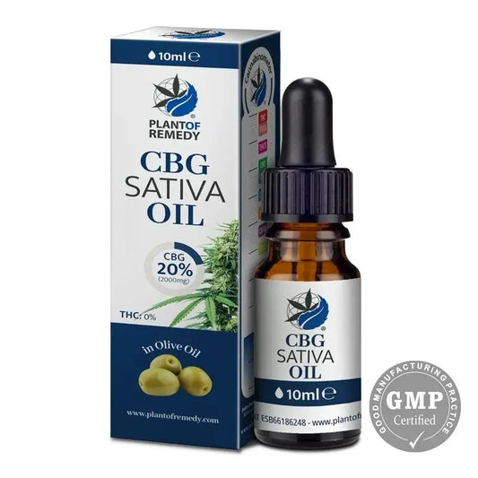 Plante de Remède Huile d'Olive Avec 20% Cbg , 10 ml
