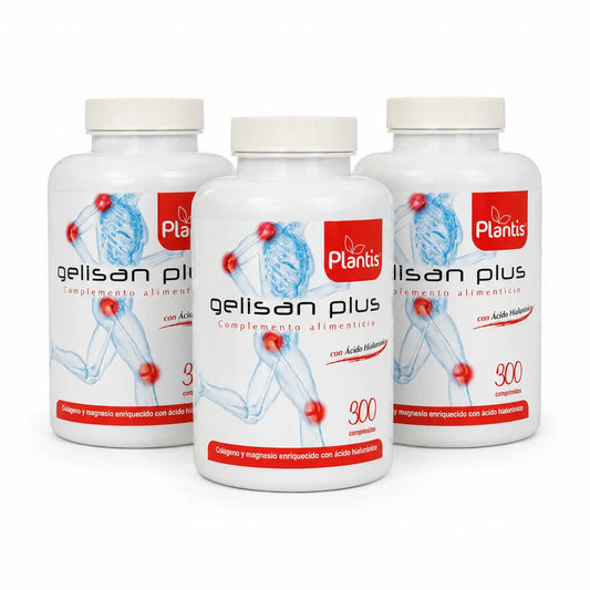 Plantis Gelisan Plus à l'acide hyaluronique, 300 comprimés, lot de 3