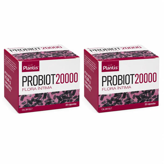 Plantis Probiot 20000 Flora Intime, 15 sachets de 6 g, lot de 2