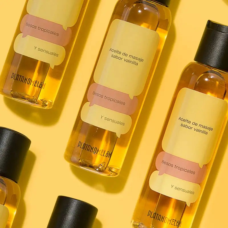 Platanomelon Kissable Massage Oil Huile de massage à la vanille, 100 ml