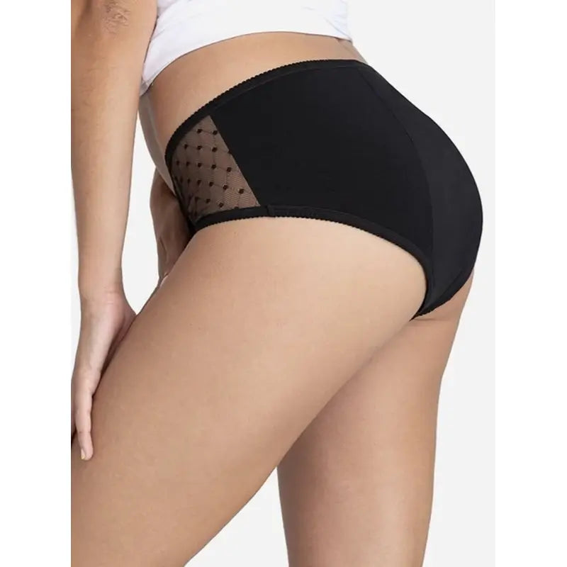 Platanomelon Kiwitas Classic Plumeti Culotte Menstruelle Noir / Xxl