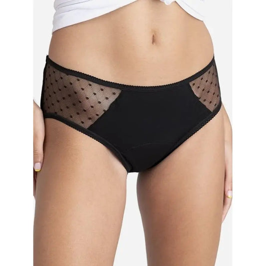 Platanomelon Kiwitas Classic Plumeti Culotte Menstruelle Noir / Xxl