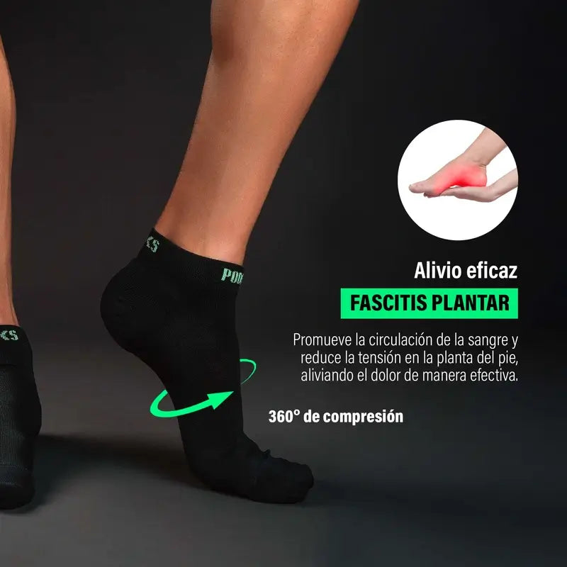 Podoks Running Socks Ankle H2 Black