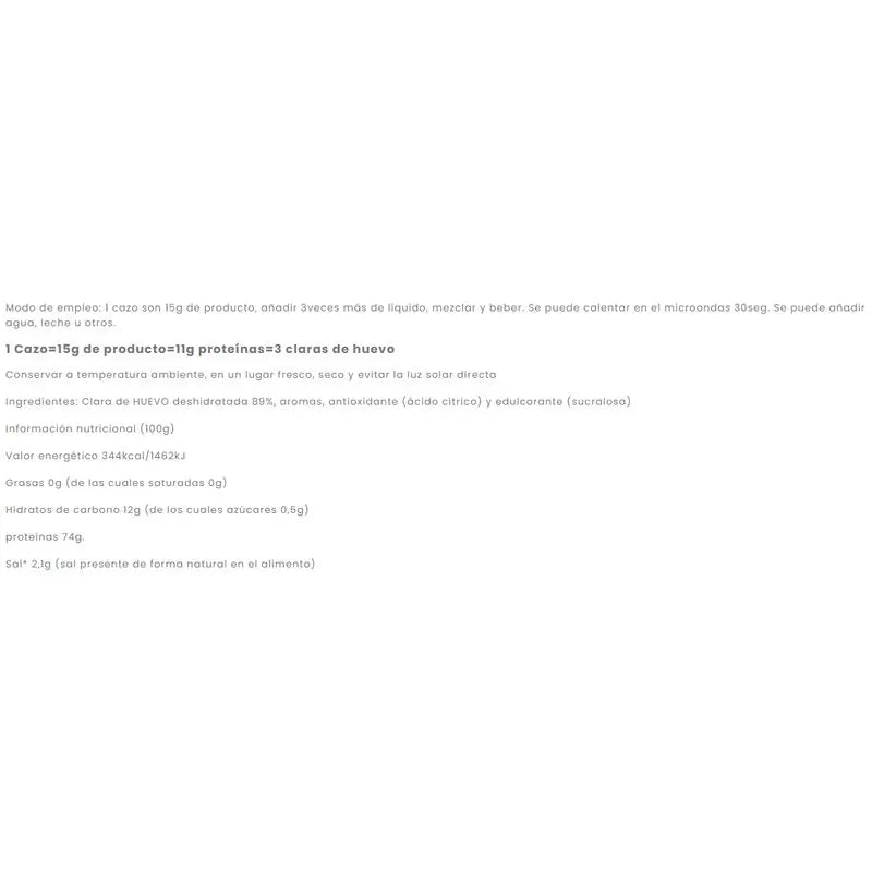 Pr-Ou Blanc d'oeuf Arôme Fraise 500Gr. Sg