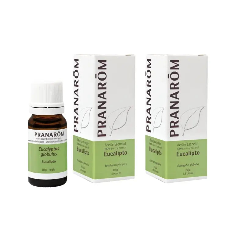Pranarôm Huile Essentielle Eucalyptus, 2X10 Ml