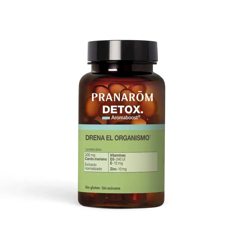 Pranarom Aromaboost Detox, 60 gélules