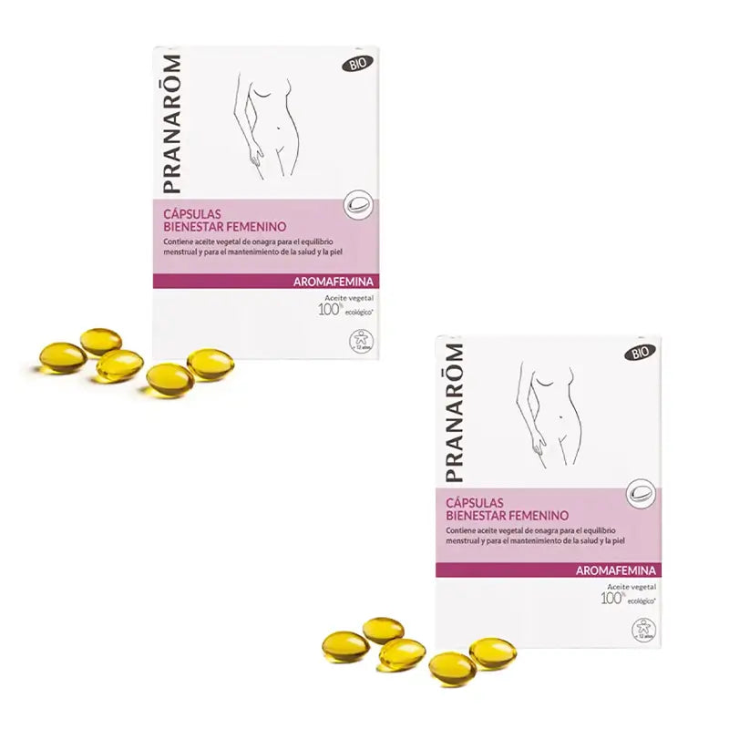 Pranarôm Aromafemina Bien-être pour les Femmes Bio, 2X30 Capsules
