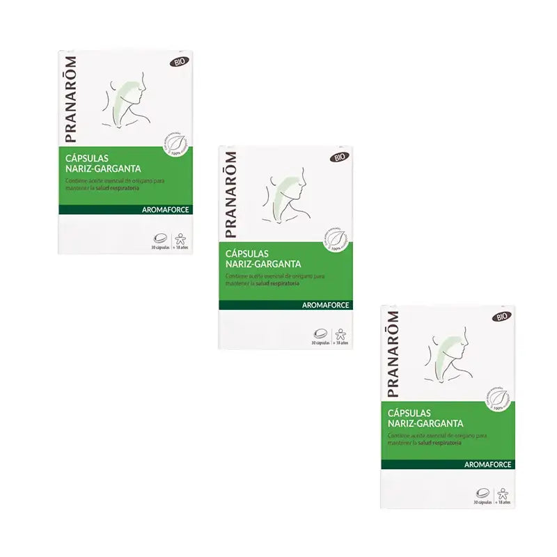 Pranarôm Aromaforce Nose-Throat, 3X30 Capsules