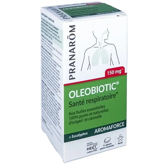 Pranarom Aromaforce Oléobiotique Santé Respiratoire, 15 gélules