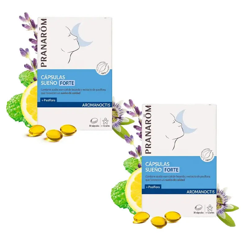 Pranarôm Aromanoctis Forte Sommeil, 2X30 Capsules