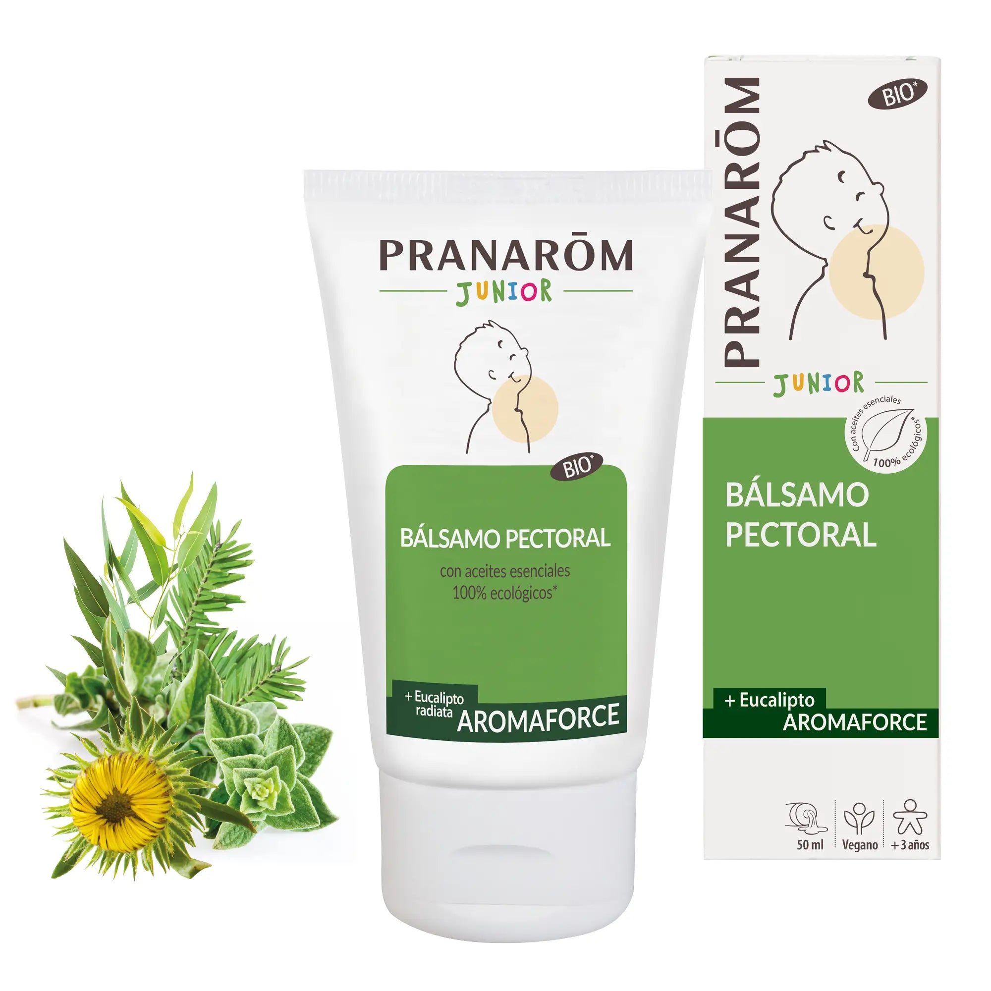 Pranarom Aromaforce Junior Chest Balm, 50ml