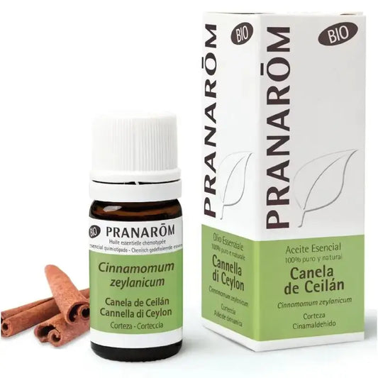 Pranarom Cannelle de Ceylan Huile Essentielle Bio, 5ml