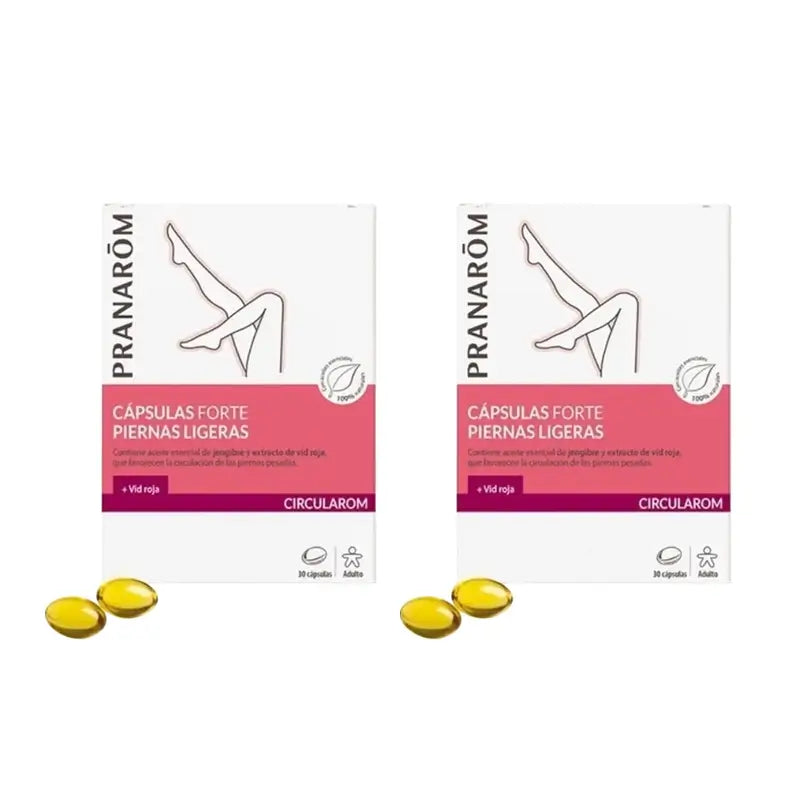 Pranarôm Circularom Capsules Forte Confort Jambes Légères, 2X30 Capsules