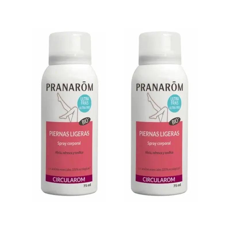 Pranarôm Circularom Spray Corps Jambes Légères, 2X75Ml