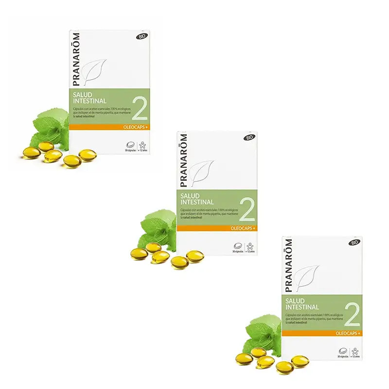 Pranarôm Oleocaps 2 Soulagement Gastro-intestinal et Urinaire, 3X30 Capsules