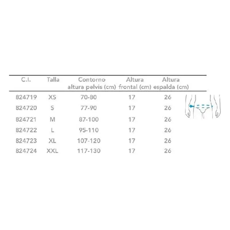 Primspine Care Soutien lombosacré Gaine croisée lombaire semi-rigide Beige Xxl