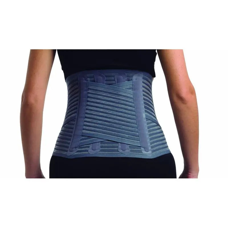 Primspine Care Lumbosacral Support Semi-Rigid Lumbar Crossover Girdle Grey Xs