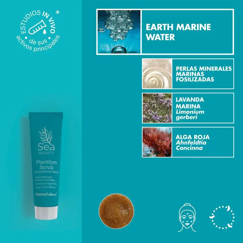 Prisma Natural Sea Beauty Plankton Scrub Gel exfoliant, 50 ml