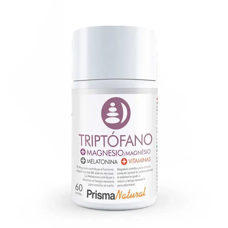 Prisma Natural Tryptophan + Mg + Melatonin, 60 Comprimés