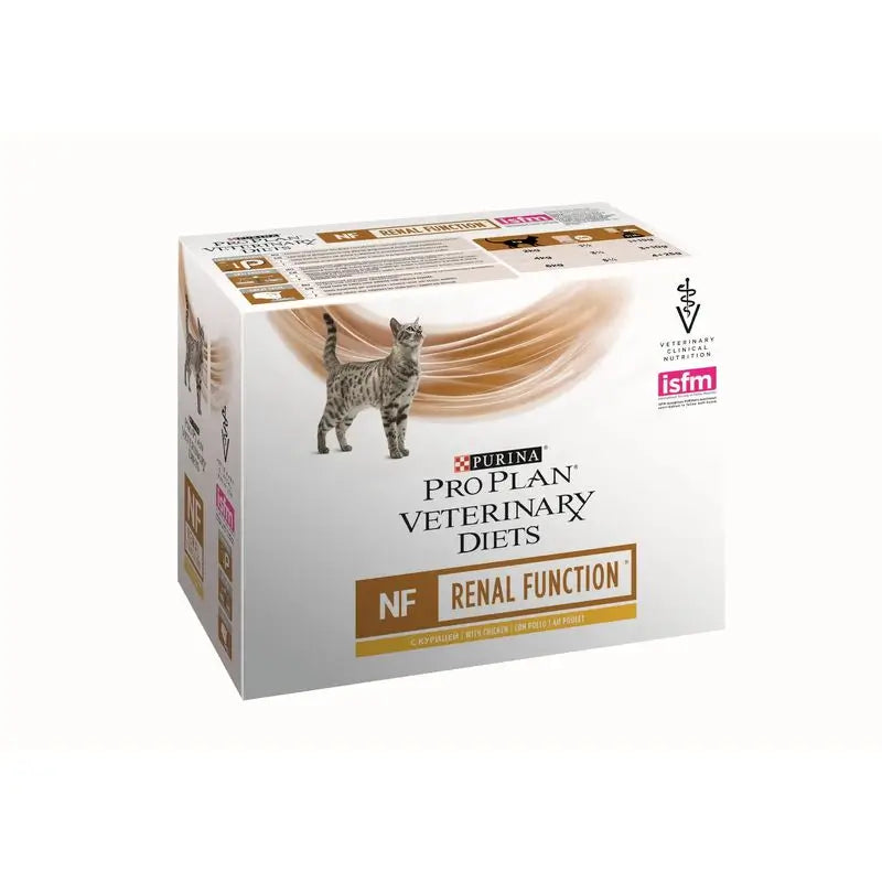 Purina Pro Plan Vet Feline Nf Renal Function Salmon Pouch 10X85Gr, wet cat food