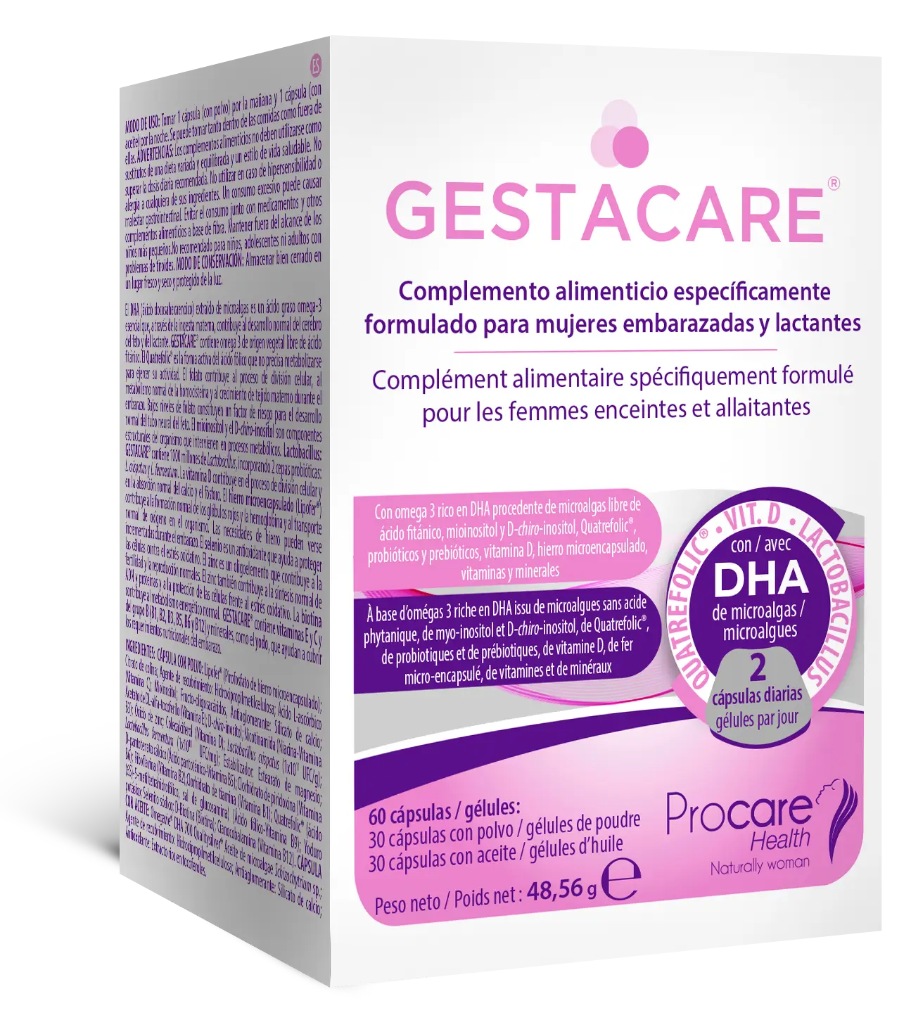 Gestacare, 60 gélules