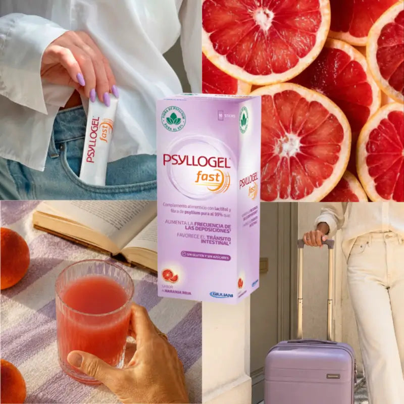Psyllogel Fast 14,7 G Rouge Orange, 10 bâtonnets