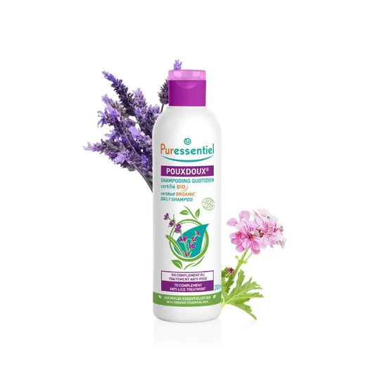 Puressentiel Shampooing quotidien au Pouxdoux bio, 200ml