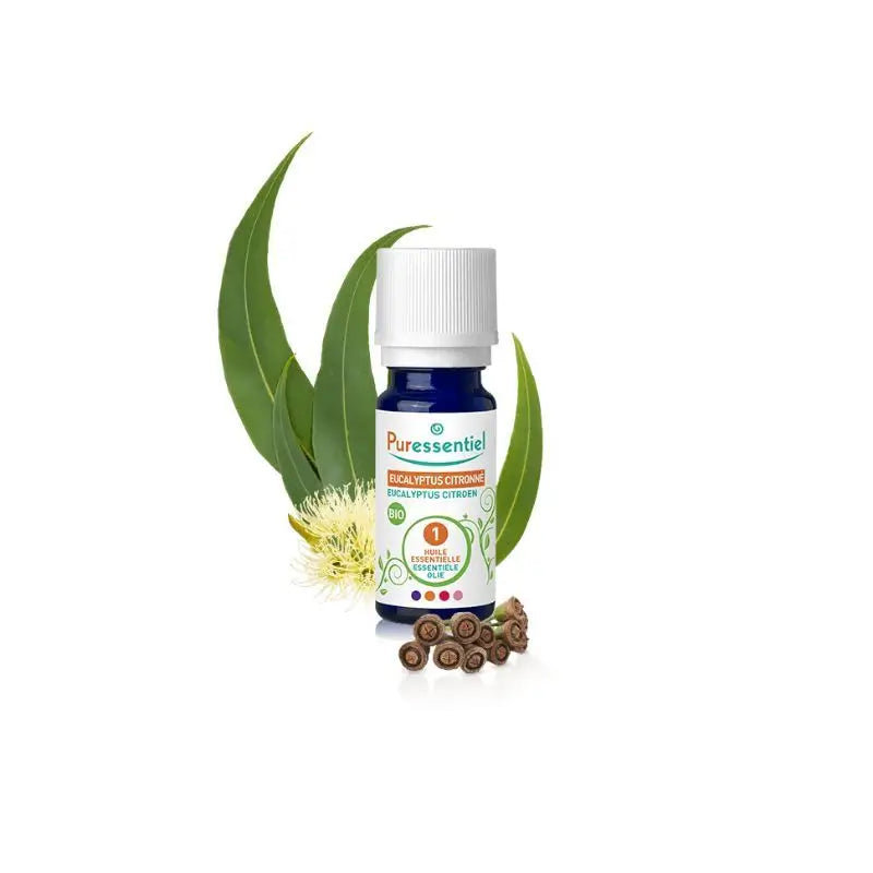 Puressentiel Huile Essentielle Citron Eucalyptus Bio, 10 ml