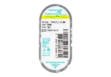 Lentilles mensuelles multifocales Purevision, 3 unités