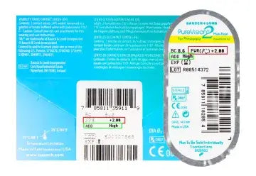 Lentilles mensuelles multifocales Purevision, 3 unités
