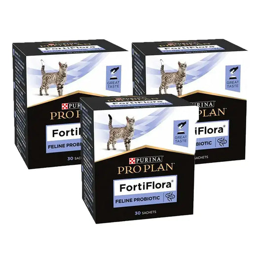 Purina Pro Plan Fortiflora Probiotique pour chats, paquet de 3 x 30x1g