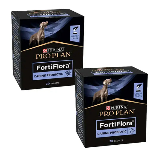 Purina Pro Plan Fortiflora Probiotique pour chiens, paquet de 2 x 30x1gr