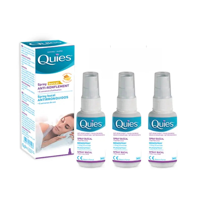 Quies Spray anti-ronflement, 3 x 70 ml
