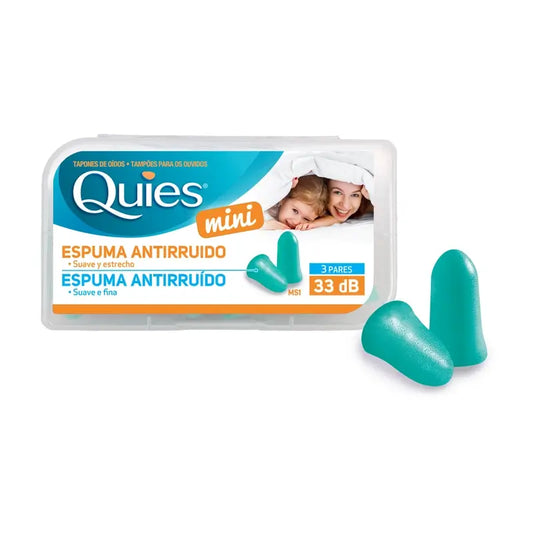 Quies Mini bouchons d'oreille en mousse 6 bouchons