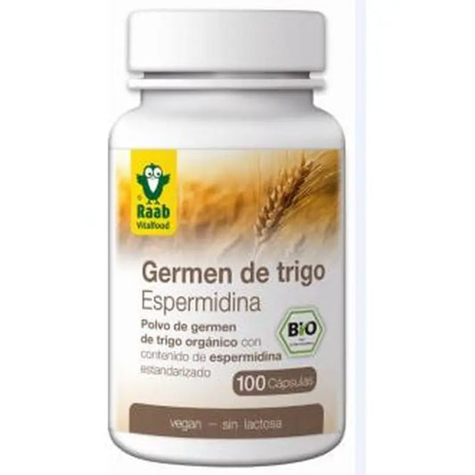 Raab Vitalfood Spermidine Wheat Germ 600Mg 100Caps Bio Vegan