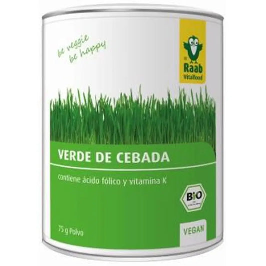 Raab Vitalfood Green Barley Powder 75Gr. Bio Sg Vegan