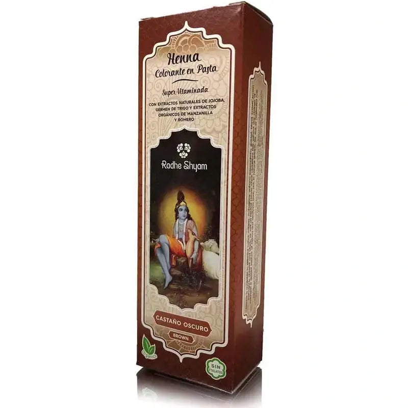 Pâte de henné brun foncé Radhe Shyam, 200 ml