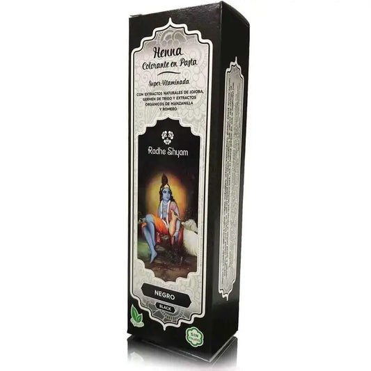 Radhe Shyam Pâte noire au henné, 200 ml