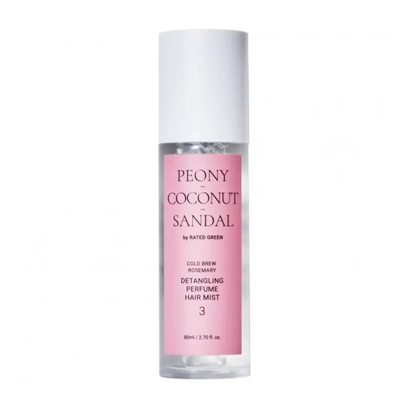 Rated Green Parfum démêlant Brume capillaire 03 (Pivoine-Cocotier-Sandale) , 80 ml