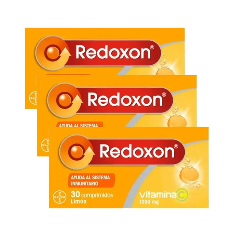 Redoxon Vitamine C Arôme Citron, 3X30 Comprimés Effervescents