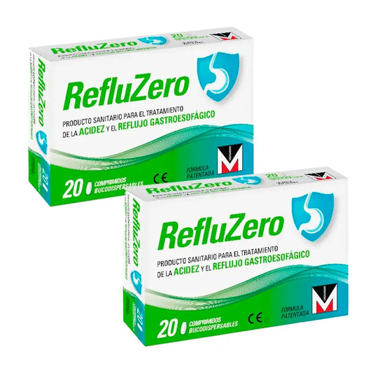 Refluzero Duplo Brûlures d'estomac et reflux 2 x 20 comprimés
