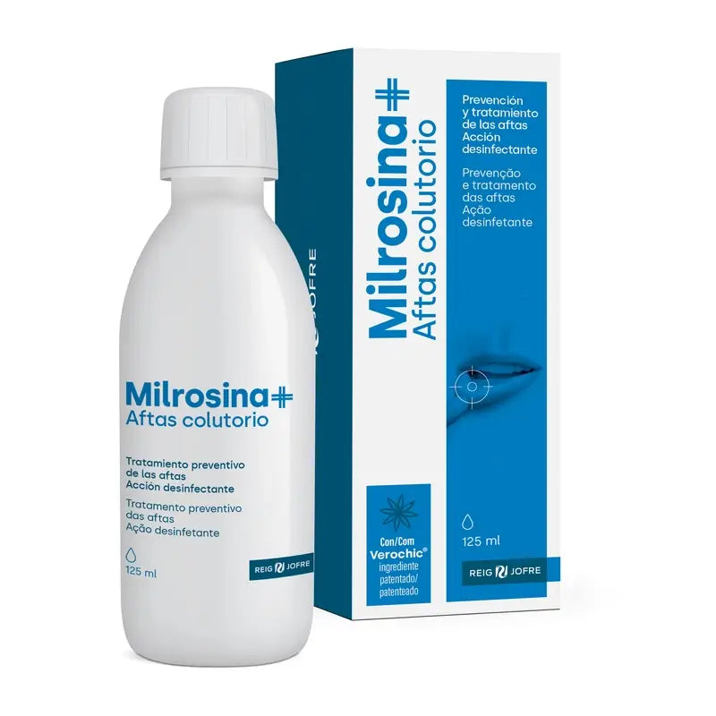 Milrosina+ Aftas Bain de bouche, 125 ml