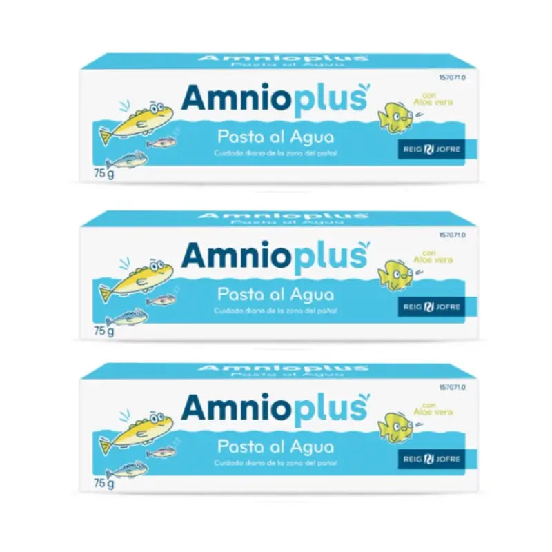 Reig Jofre Triplo Amnioplus H2O Pâte à base d'eau, 3 x 75 G