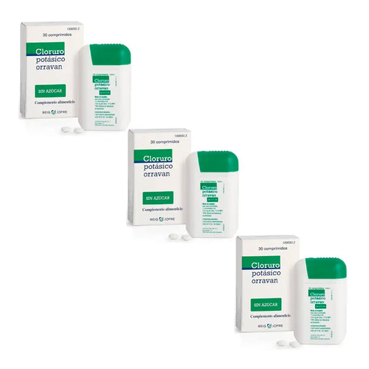 Reig Jofre Triplo Chlorure de Potassium 3 x 30 comprimés Bouche sèche