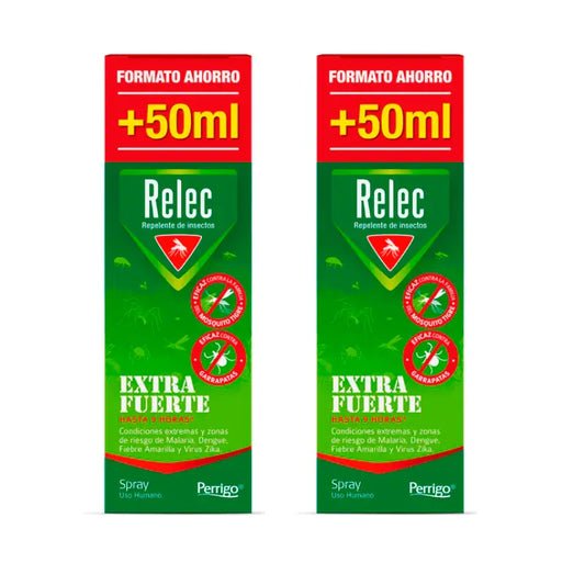 Relec Duplo Spray anti-moustiques extra fort, 2 x 125 ml