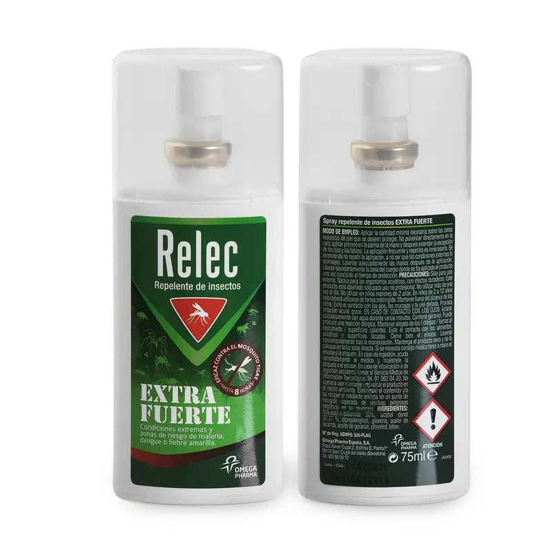 Spray anti-moustiques extra fort Relec, 75ml