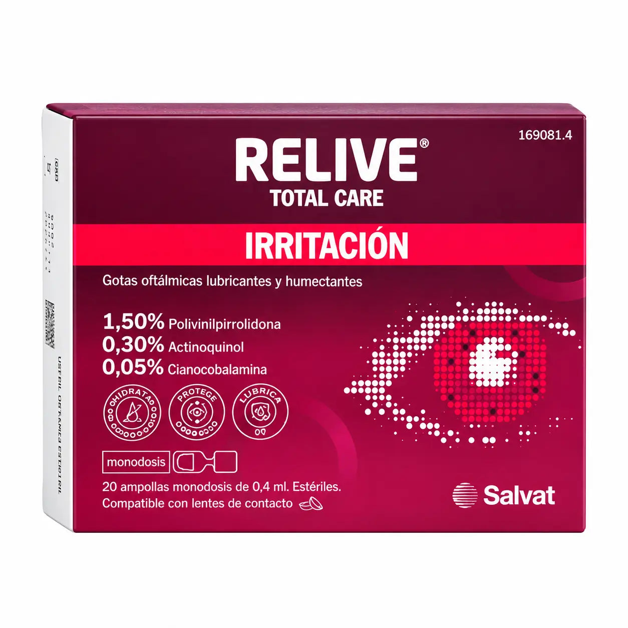 Relieve Total Care, collyre stérile, 20 doses unitaires de 0,4 ml