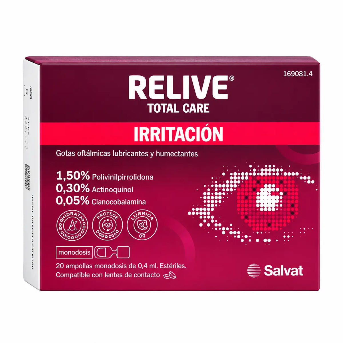 Relieve Total Care, collyre stérile, 20 doses unitaires de 0,4 ml