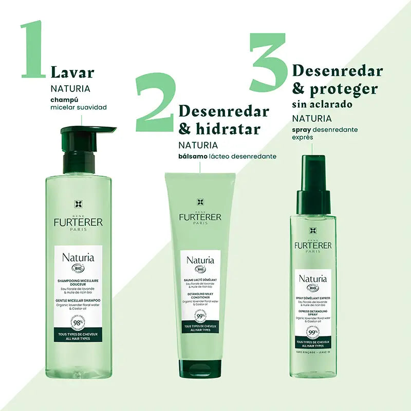 Rene Furterer Naturia Spray démêlant extra doux, 200 ml